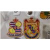 Image 8 : Misc. King Kalakaua Centennila Jubilee Memorabilia (Medals, Pins, Coin, Wood Tray)