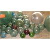 Image 3 : Huge Lot of Glass Ball Fishing Floats - Various Sizes/Colors - Does not include board