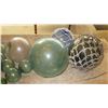 Image 4 : Huge Lot of Glass Ball Fishing Floats - Various Sizes/Colors - Does not include board