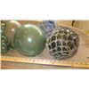 Image 9 : Huge Lot of Glass Ball Fishing Floats - Various Sizes/Colors - Does not include board