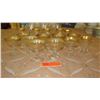 Image 2 : 21-Piece Matching Gilt-Band Glass Stemware