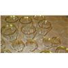 Image 3 : 21-Piece Matching Gilt-Band Glass Stemware