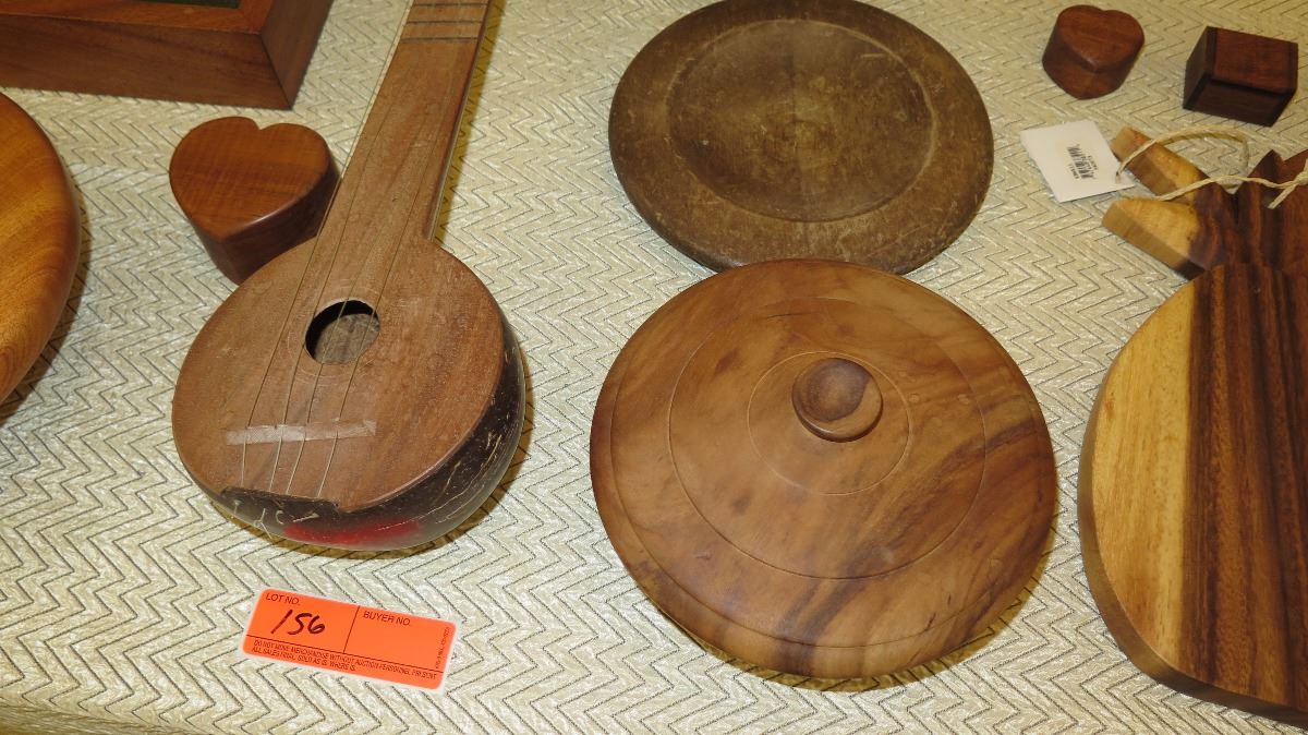 14 Pieces Wooden Stringed Instrument, Shadow Box, Stool, Miniature ...