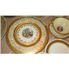 Image 4 : Misc. Gilt-Bordered Enameled Fine China - Various Markings/Manufacturers