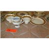 Image 8 : Misc. Gilt-Bordered Enameled Fine China - Various Markings/Manufacturers