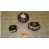 Image 1 : Qty 3 Misc. Gilt-Banded French Limoges Cobalt Blue Ceramic Trinket Boxes
