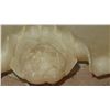 Image 4 : Antique Carved Alabaster Tray - Floral Motif Approx. 12X9