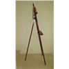 Image 9 : Tall, Carved Dark Wood Easel w/Carved Details - Approx. 24X24X77 H
