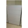 Image 2 : Qty 2 Tall 5-Drawer White Dressers (Approx. 32X17X50)