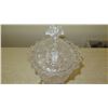 Image 2 : Etched Italian Hand-Cut Crystal Chalice w/Lid - 24K Gold Plated Base & Ornamentation 16" H