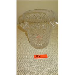 Relief-Cut Crystal Champagne Bucket - Approx. 9" Tall