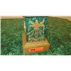 Image 12 : Pair: Large Brass Cast Chalice w/Ornate Gilt Relief and Faux Malachite Overlay 24" H