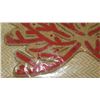 Image 3 : Qty 6 New Beaded Red Coral Placements - $110 Each Retail (Neiman Marcus)