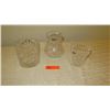 Image 1 : Qty 3 Cut Crystal Vases - Approx. 5" to 7" H