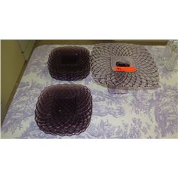 Grape Stemmed Dessert Tray & 10 Matching Dessert Plates