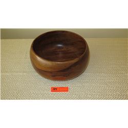 Round Mango Wood Bowl - Approx. 11" Dia, 6" Ht