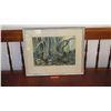 Image 1 : Framed Watercolor: Banyan Tree - by J.G. Tollenger 27 X 22