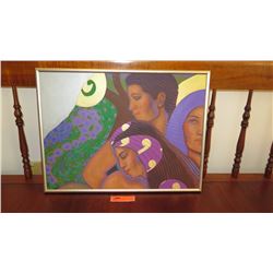 Framed Modern Acrylic Canvas - Profiles (Zambucka) 24X19