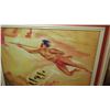 Image 2 : Framed "Hawaiian Spear Fisherman" 16x13