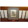 Image 1 : Old Framed Etching: "A Man of the Sandwich Islands" - After J. Webber (glass broken) 17X20