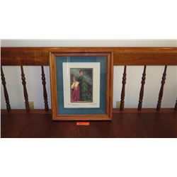 Framed Print: Queen Lili'uokalani Portrait - Signed (Eric Caldwell) 21x17