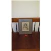 Image 2 : Old Framed Etching: "A Young Woman of the Sandwich Islands" - After J. Webber 17 x 20