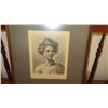 Image 3 : Old Framed Etching: "A Young Woman of the Sandwich Islands" - After J. Webber 17 x 20