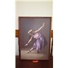 Image 1 : Ltd. Ed. Framed Canvas: Hula Dancer in Lilac - by Edwin B. Kayton 21 X 29