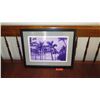 Image 1 : Framed Watercolor - Palm Trees at Dusk - Signed 27X20