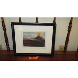 Framed Print: Lava on Slopes of Mauna Loa 15X13