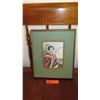 Image 1 : Old Framed Color Print: King Kamehameha III - After R. Dampier 14X12