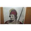 Image 2 : Old Framed Color Print: Hawaiian Man w/Feather Cloak 17X13