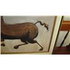 Image 4 : Large Framed Original Acrylic Canvas Painting: Stallion - by Luigi Fumagalli 46X36