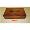 Image 2 : Rectangular Wood Box w/Lid (Tongue-Groove) - Approx. 15.5" L  X 9" W