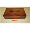 Image 2 : Rectangular Wood Box w/Lid (Tongue-Groove) - Approx. 15.5" L  X 9" W