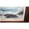 Image 3 : Original Framed Oil Canvas: Rough Sea - by Shirley Cunningham '71 (32X25)