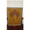 Image 1 : Large Original Framed Canvas: Portrait of a Woman - by Le Branch 34X44