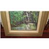 Image 3 : Framed Canvas Painting: Waterfall "Morgan's Corner" - by Margaret S. McMillan 12X14