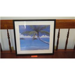 Framed Print: Lazy Day Oceanscape Chinaman's Hat? - by Catherine Cranford 23X21