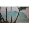 Image 4 : Framed Original Canvas Koolau Mountains, Chinaman's Hat - by Margaret Miller 30X24