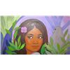 Image 2 : Original Oil on Canvas: Menehune Woman in Mountain Forest - by Zambucka 24X30