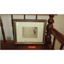 Framed Lithograph: Picasso (Published by Avant Garde, 1969) 16X13