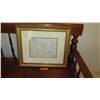 Image 2 : Framed Etching: Picasso (Markings 24.1.54. VII) - 24X20