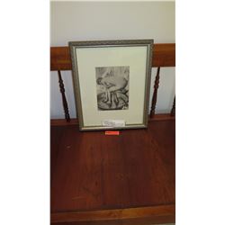 Framed Collotype of Original Drawing: Degas "The Bath" 1948 - Plate #14 of Suite of Prints 22X17