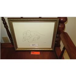 Framed Lithograph: Matisse  Sleeping Model  (Hand Printed in the UK) 16X13