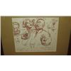 Image 2 : Framed Print: After Daumier - Hand-Signed by Madge Tennent 15x11