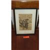 Image 1 : Framed Print: After Daumier "Washerwoman & Child" - Hand-Signed by Madge Tennent 1964 (13x17)