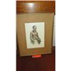 Image 1 : Old Framed Color Print: Hawaiian Noble Woman w/Lei Niho Palaoa 13x16