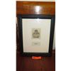 Image 1 : Old Framed Black & White Sketch - "Queen Liliuokalani Queen of Hawaii 1891 to 1893" (13x16)