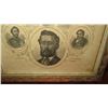 Image 3 : Old Framed Black & White Drawing - Lineage of Hawaiian Kings (marked 1863 on back) 11x13